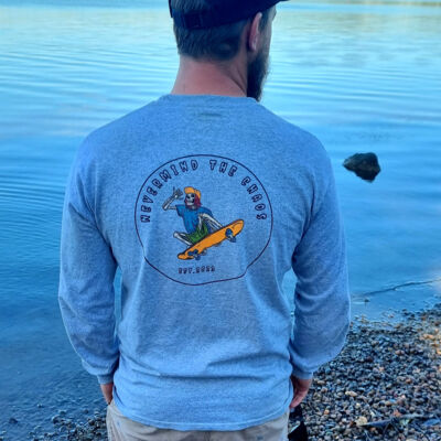 Skate Skeleton - Long sleeve tee Thumbnail