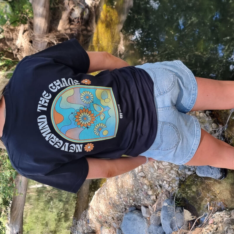 Retro Flower - Women's Oversize Tee - (Same Day) Thumbnail